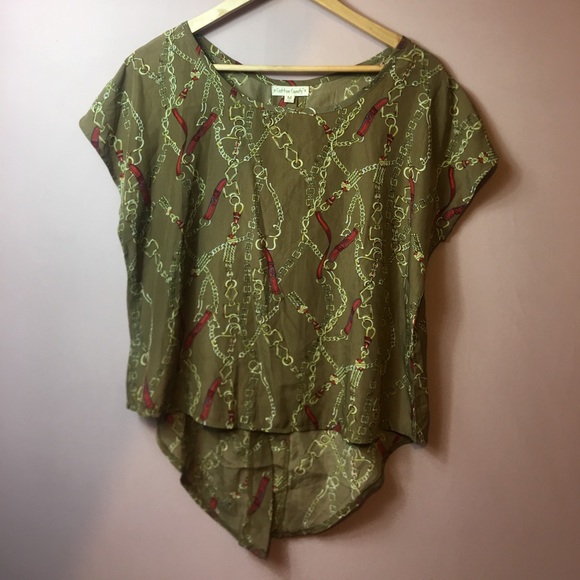 GOLD ‘COTTON CANDY’ CROP SUMMER SHIRT!! - Picture 2 of 7